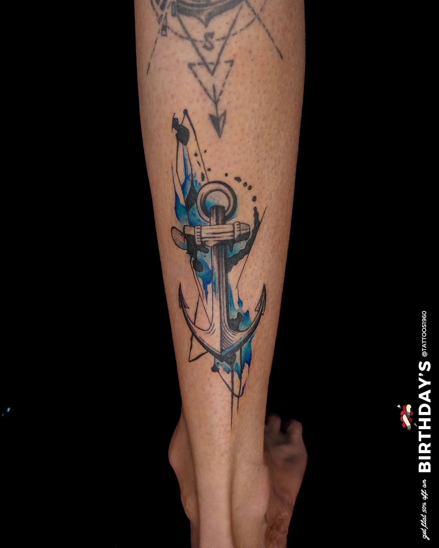 Anchor Strength Tattoo