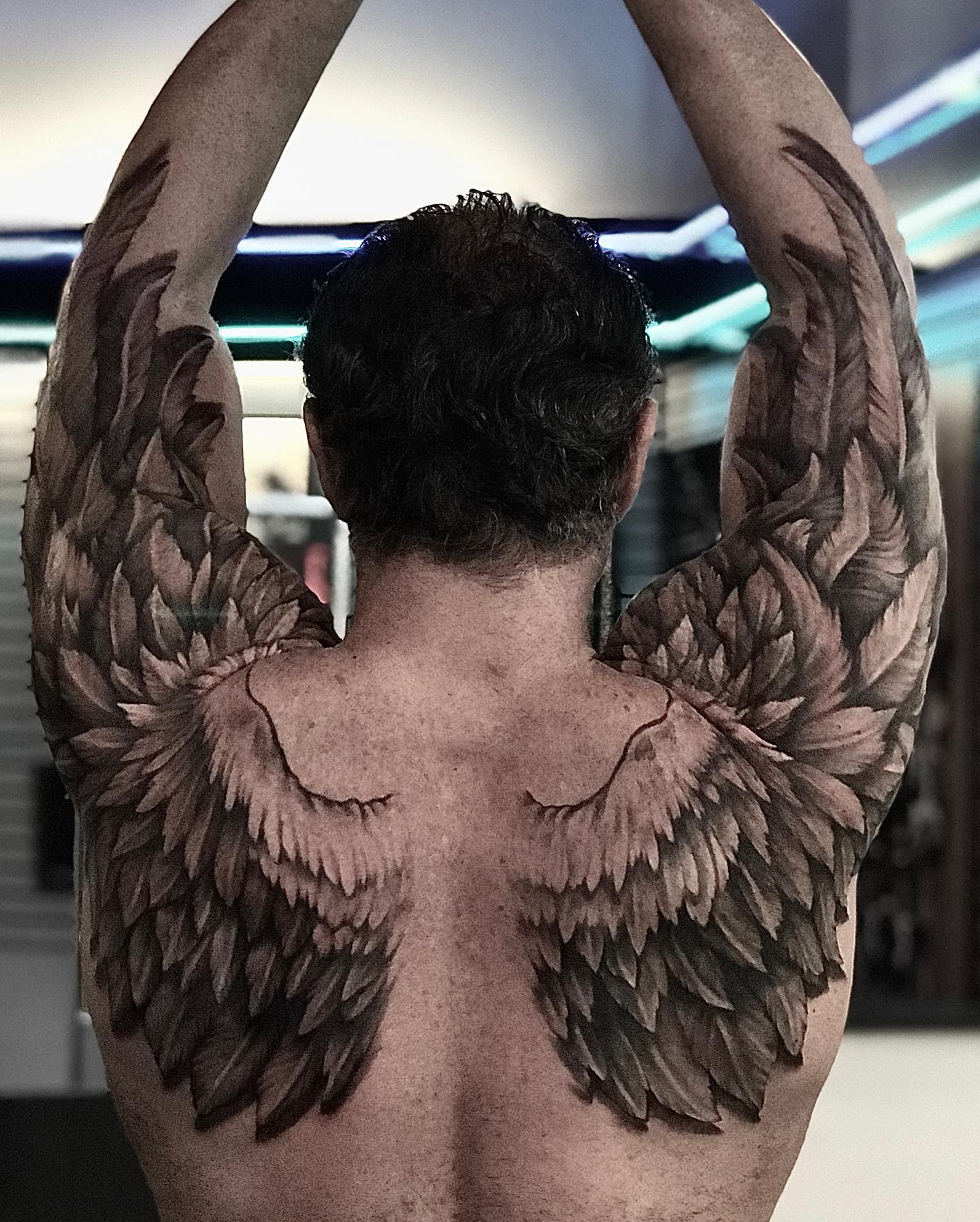 Angel Wings Back Tattoo