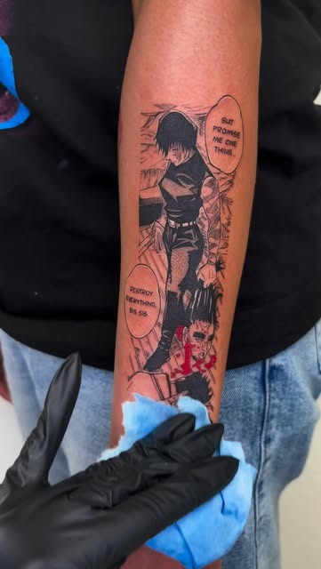 Anime Tattoo Portrait