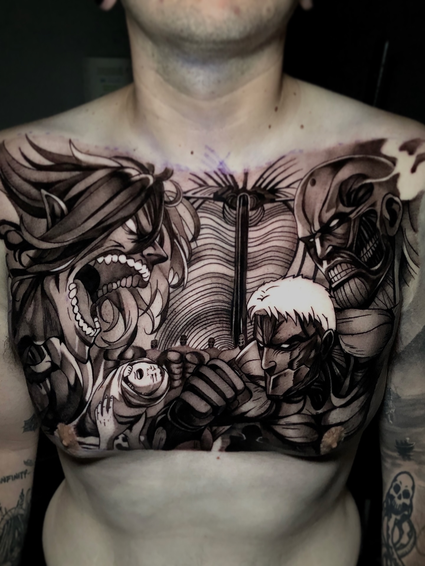 Attack Titan Wall Scene