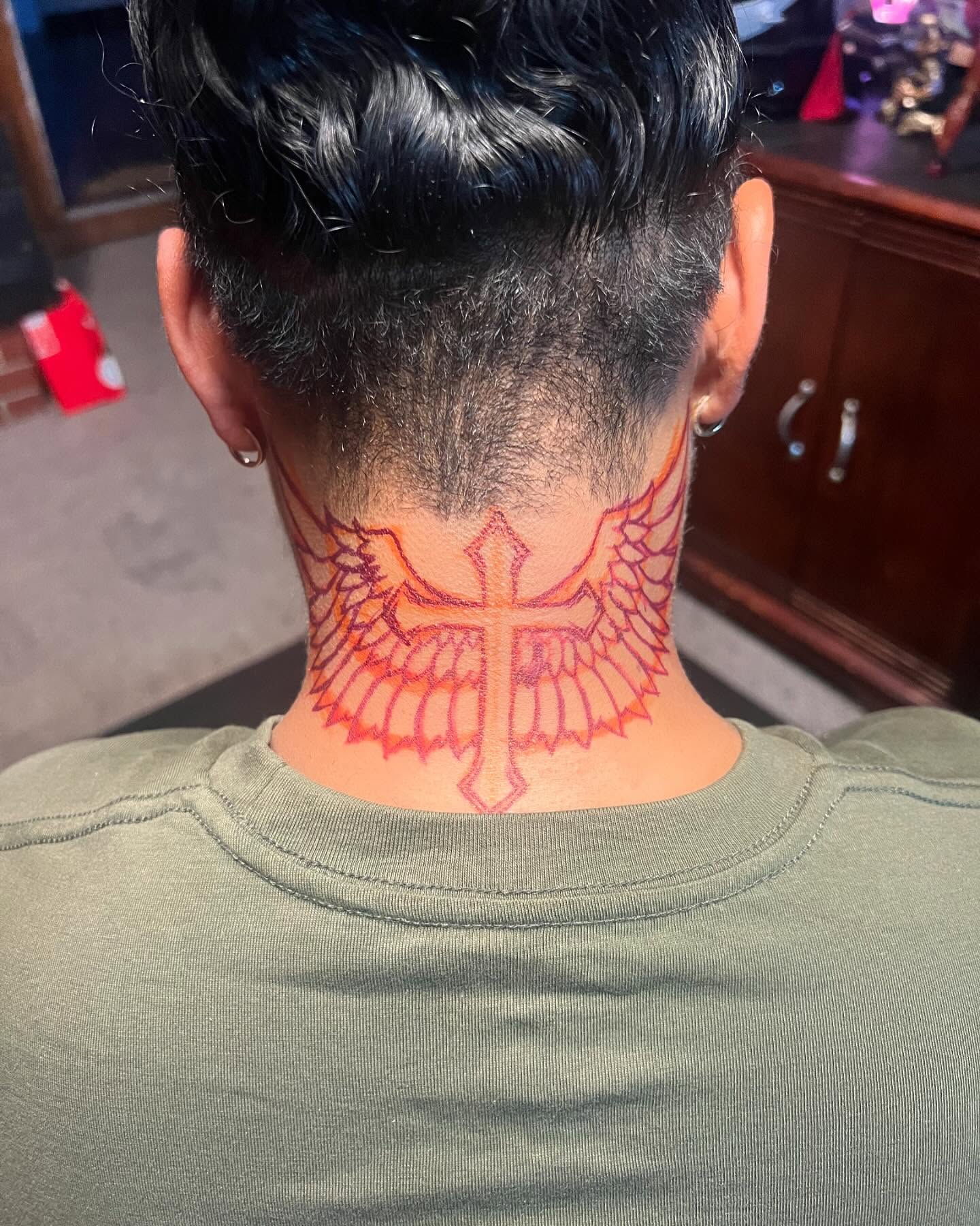 Back Neck Wing Cross