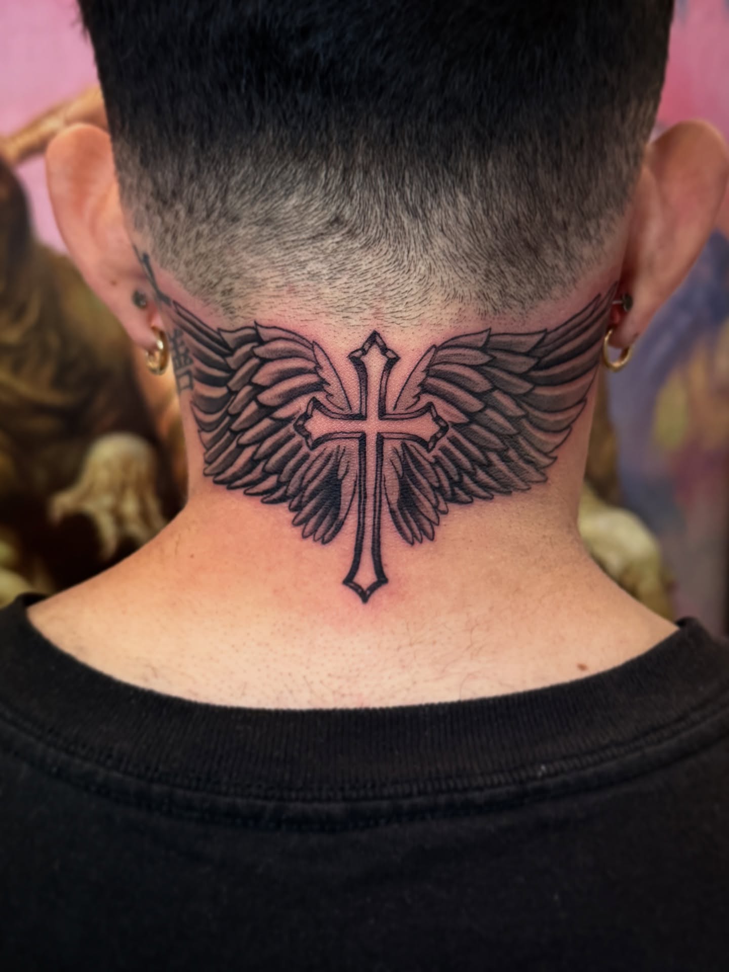 Back Neck Wing Cross