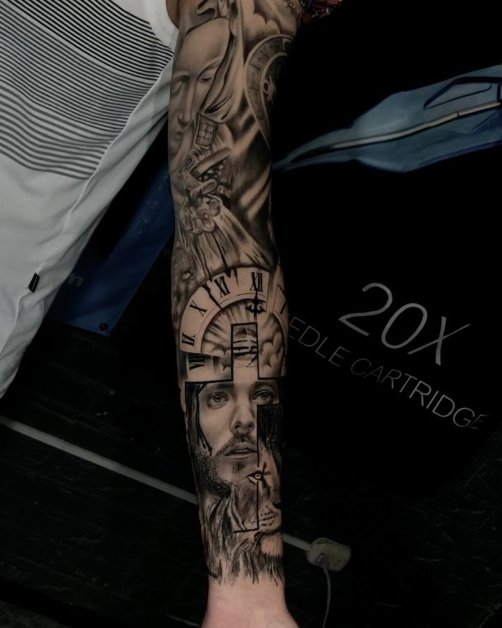 Retrato y reloj brazo