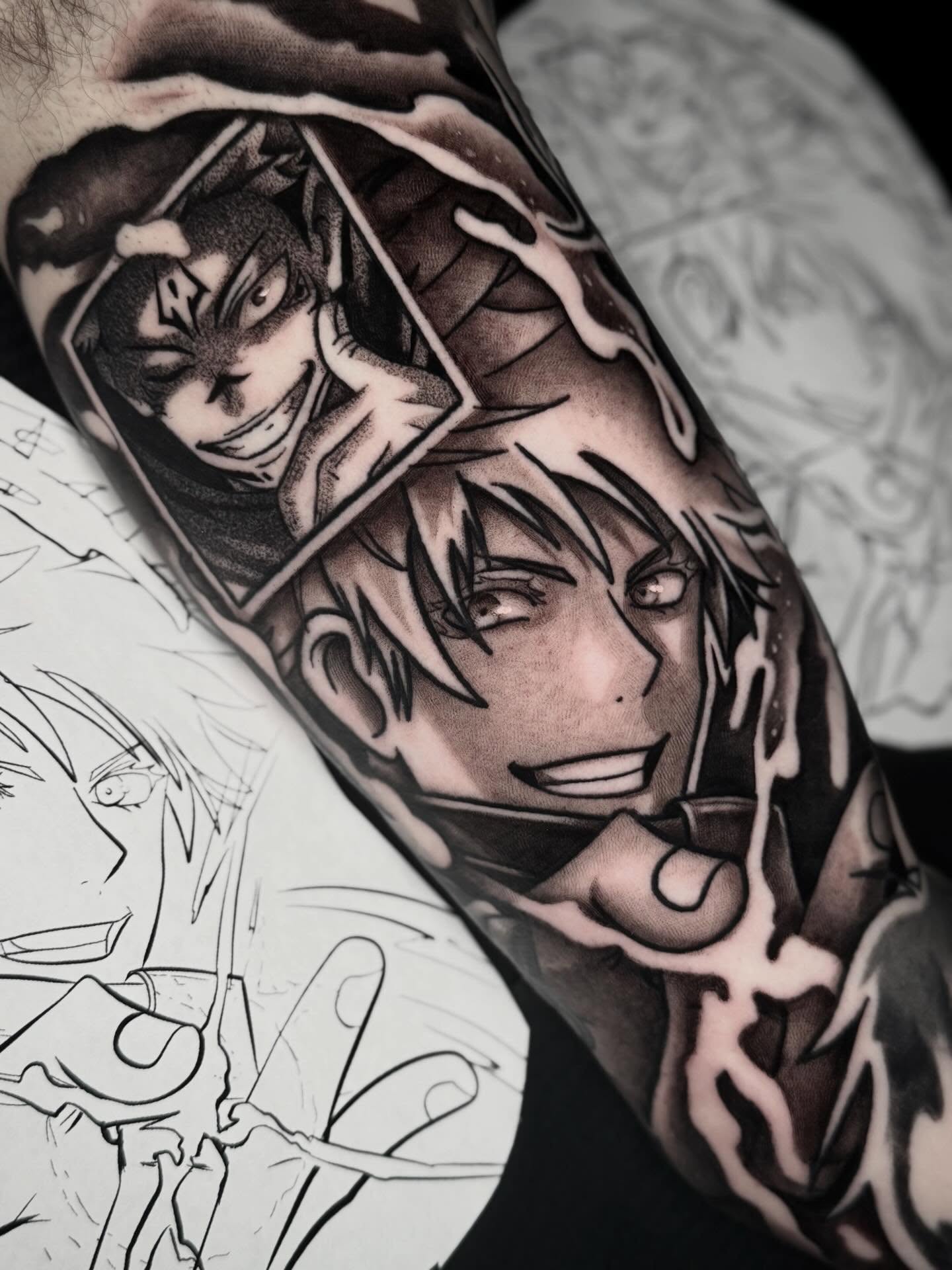 Anime Character Ink Portrait