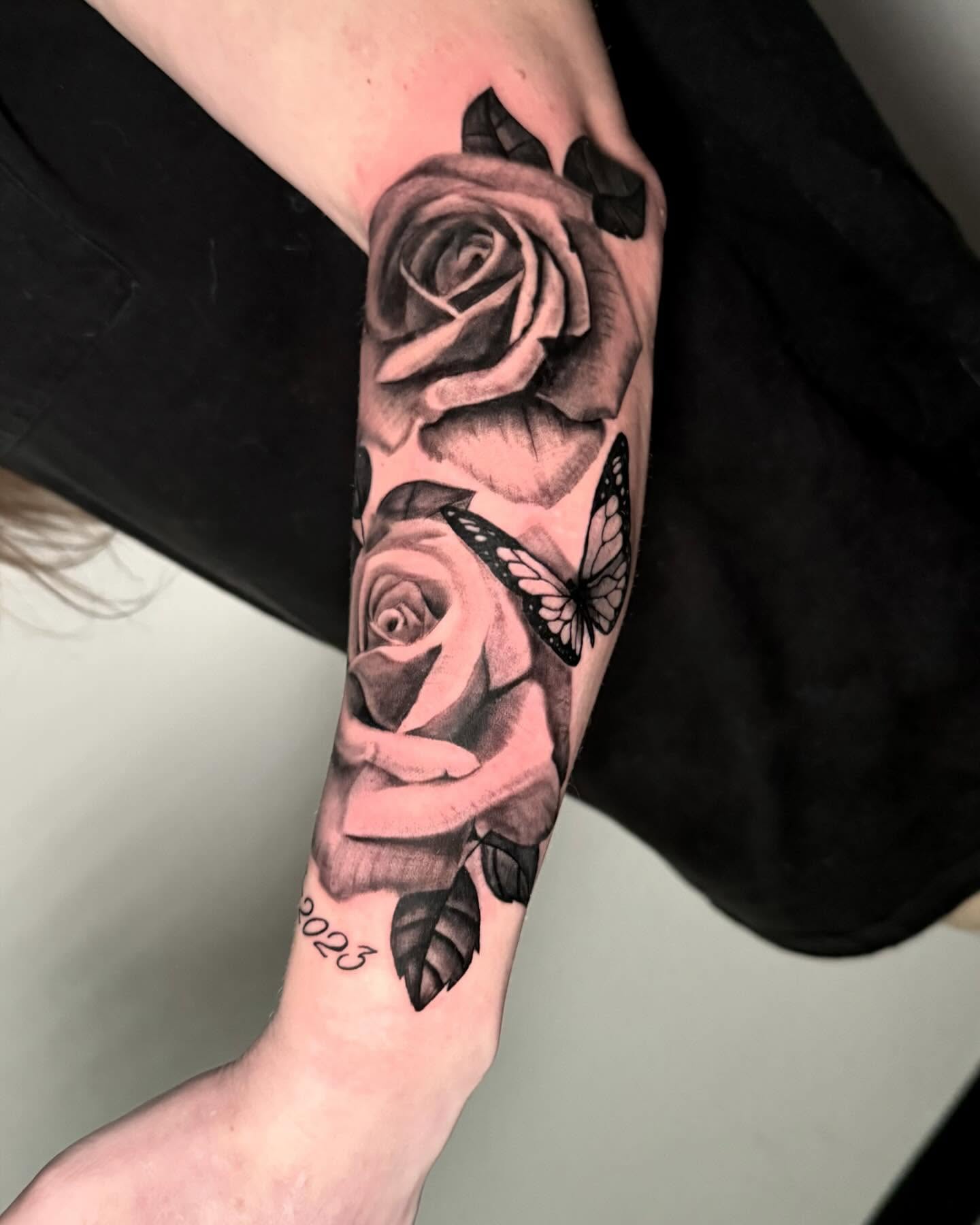 Rose & Butterfly Trio