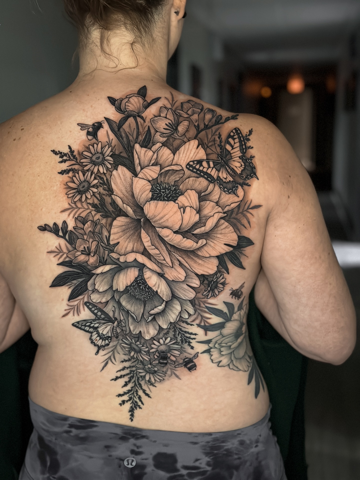 Vintage Floral Backpiece