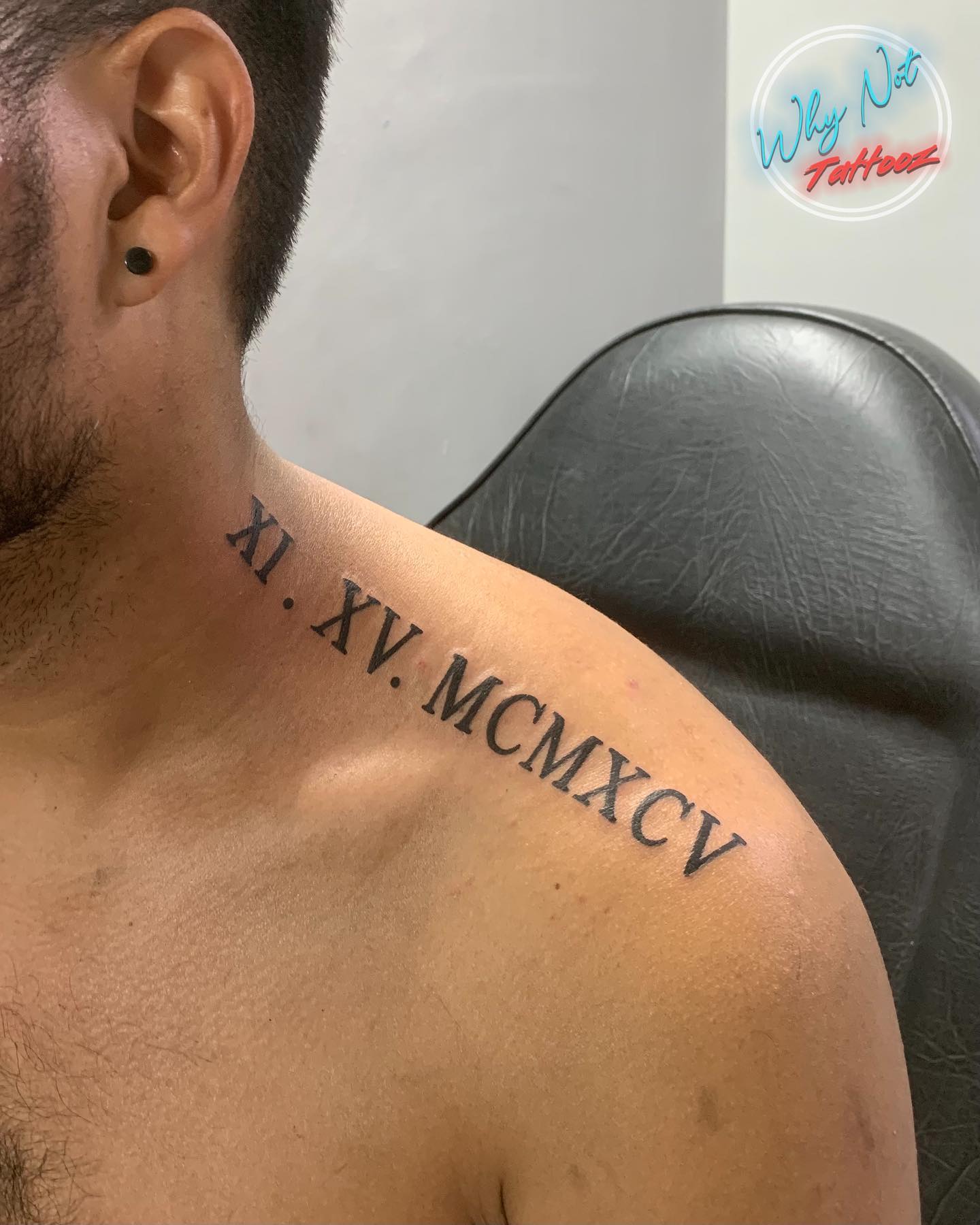 Roman Numeral Arm Script