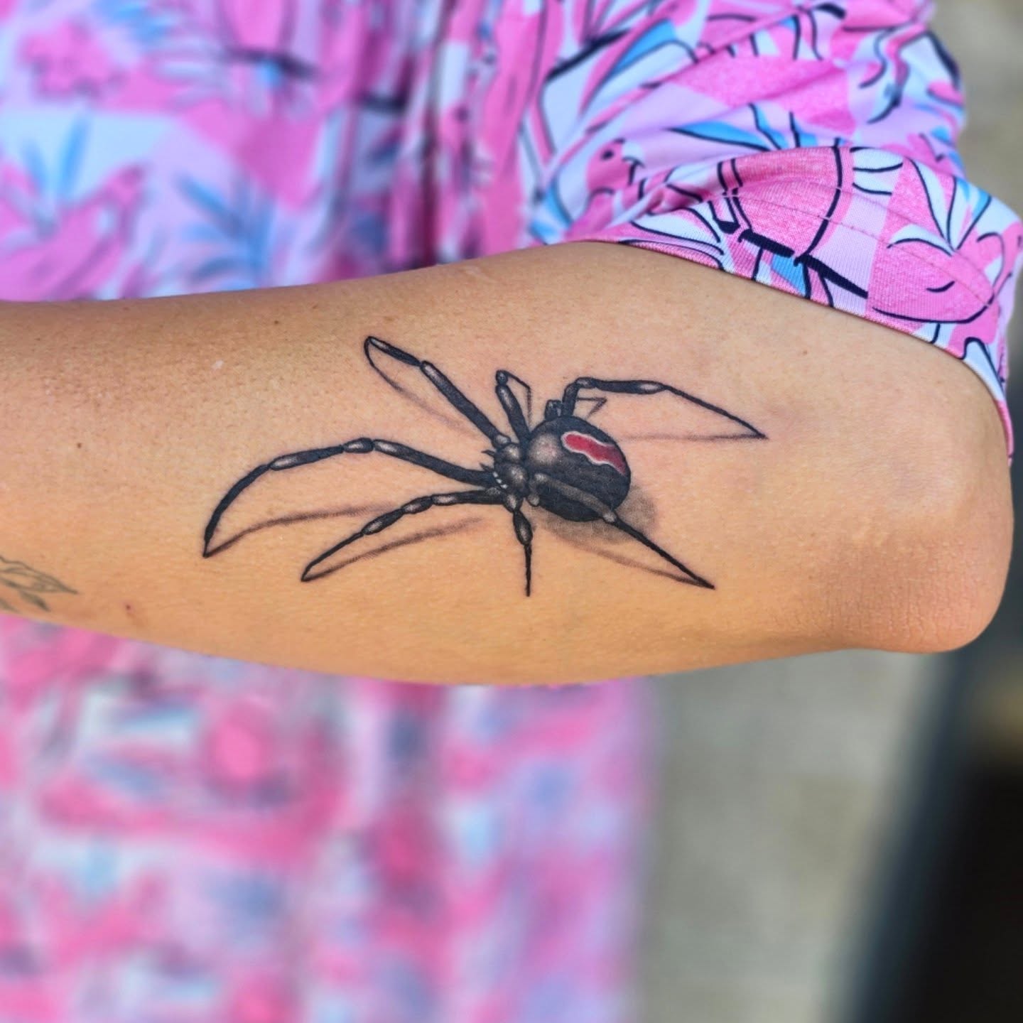 Black Widow On Arm