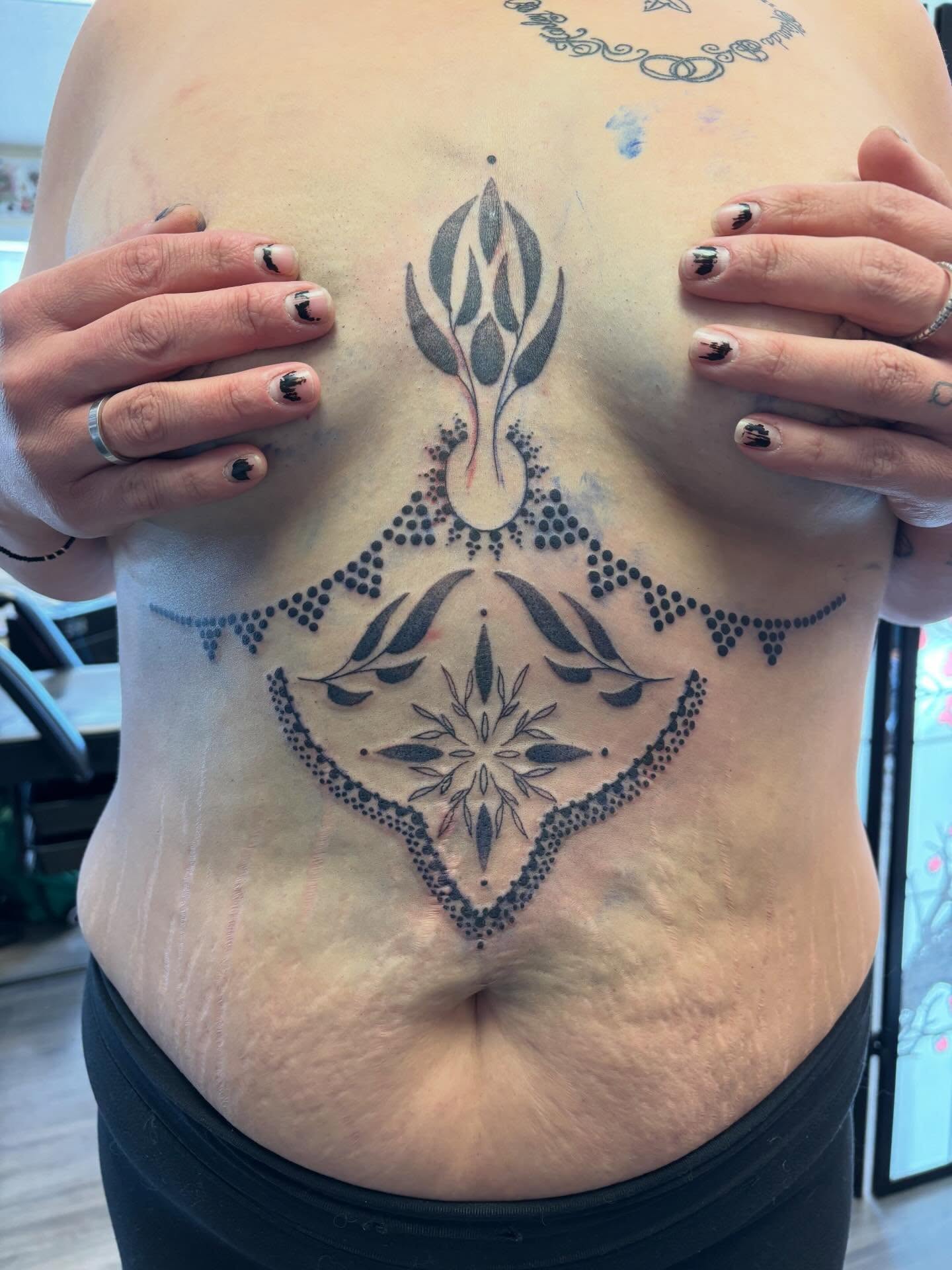 Floral Dotwork Mandala
