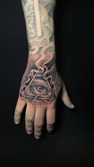 Ojo y cadenas mano