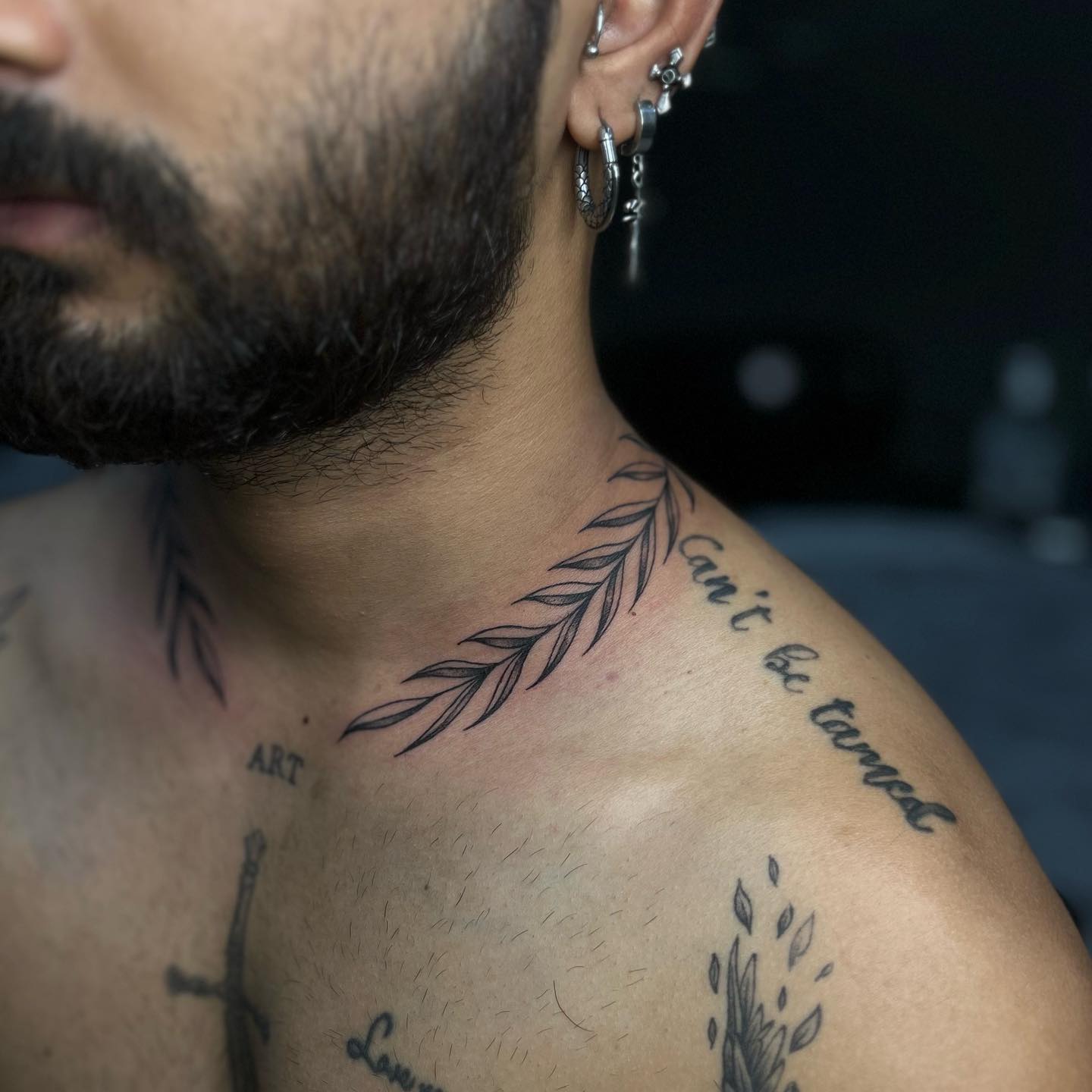 Feather Back Neck Piece