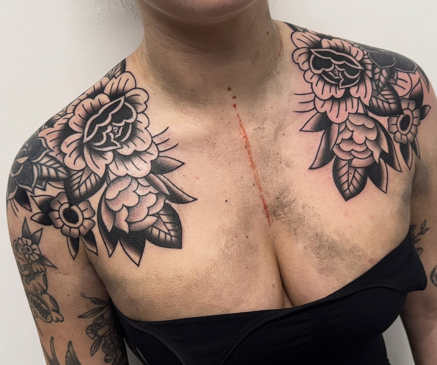 Chest-to-Shoulder Florals