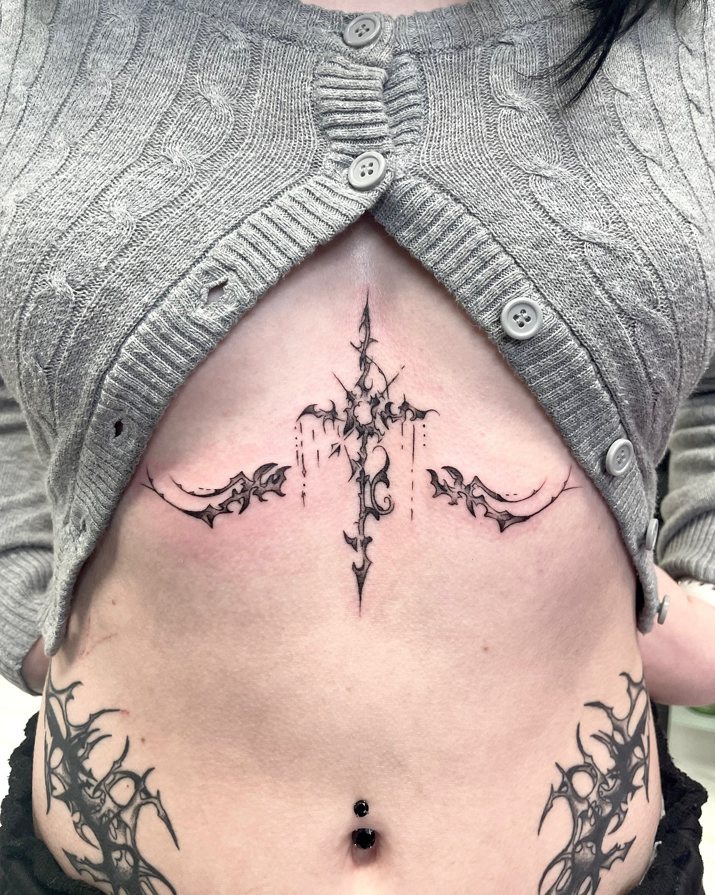 Floral Cross Sternum