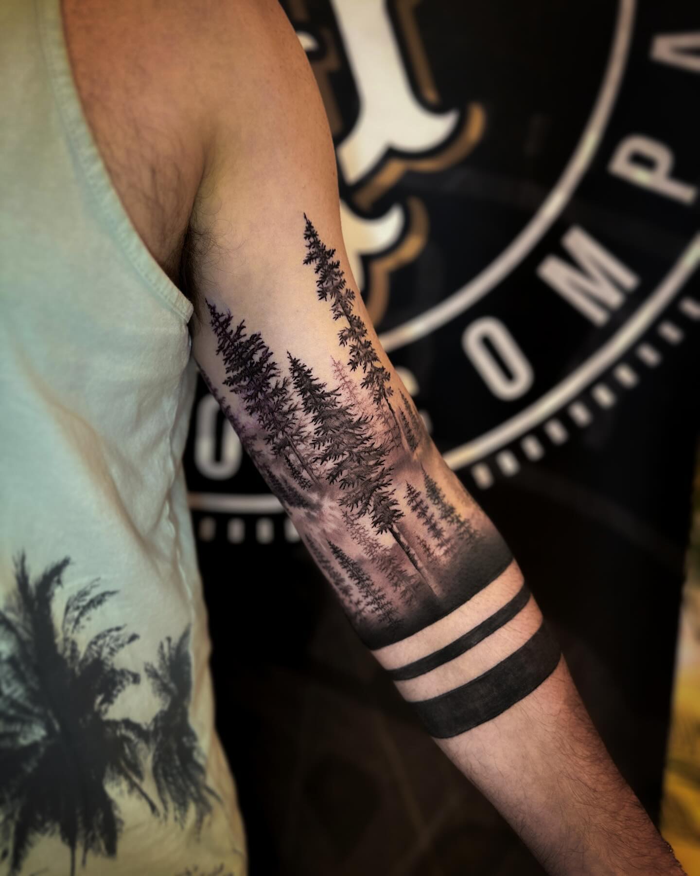 Forest Silhouette Sleeve