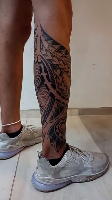 Leg Mandala Linework