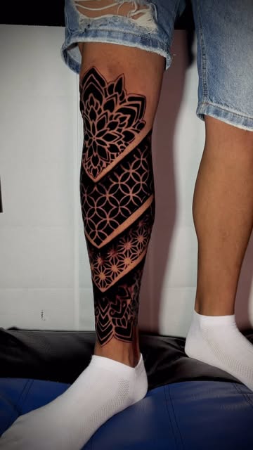 Geometric Leg Mandala