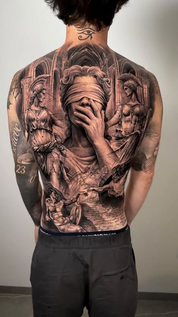 Espalda de ángeles y bestias