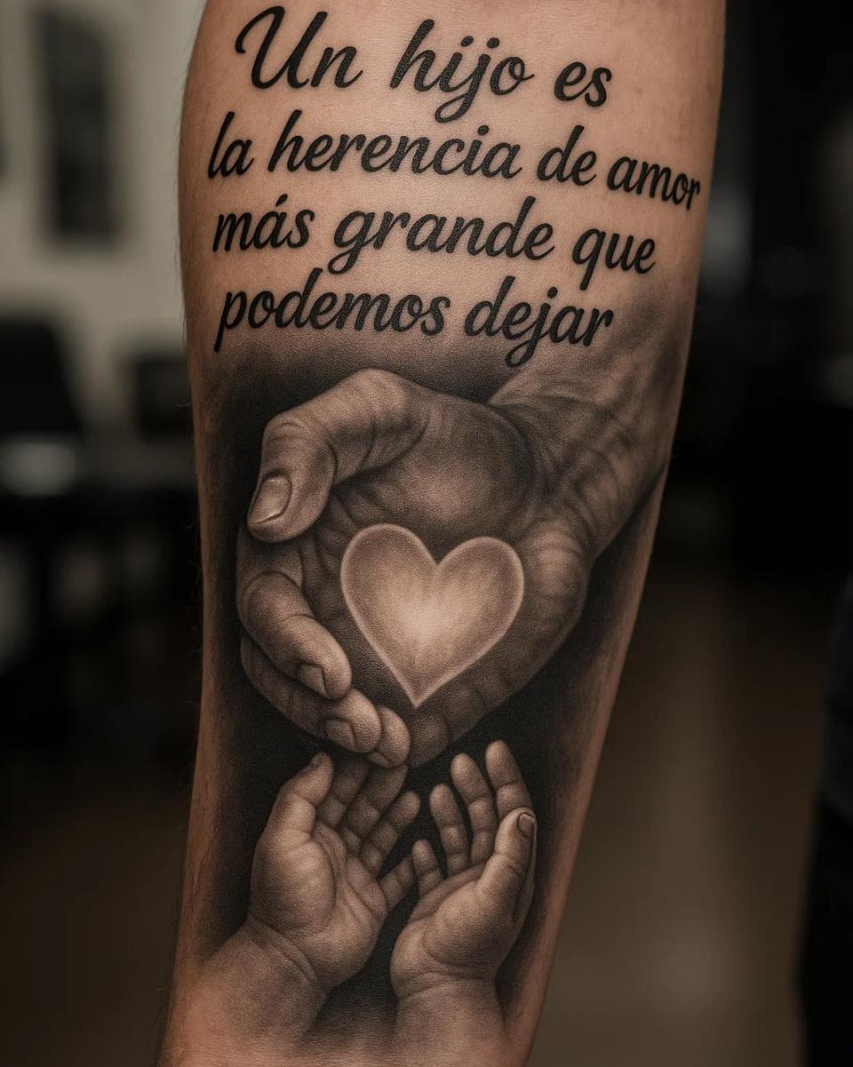 Amor familiar con corazón