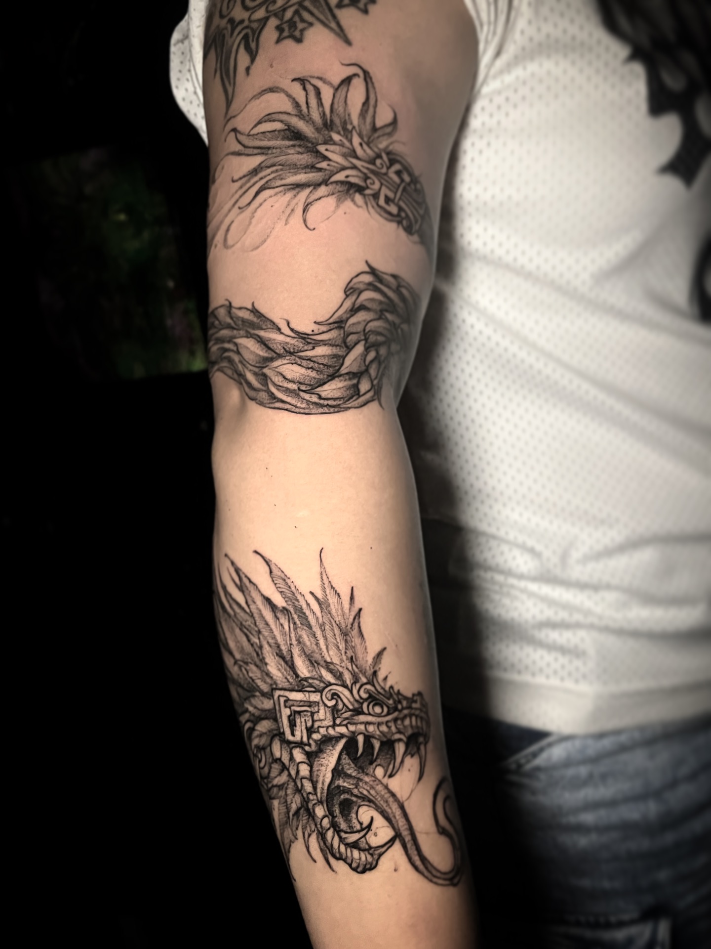 Tatuaje de guerrero alado