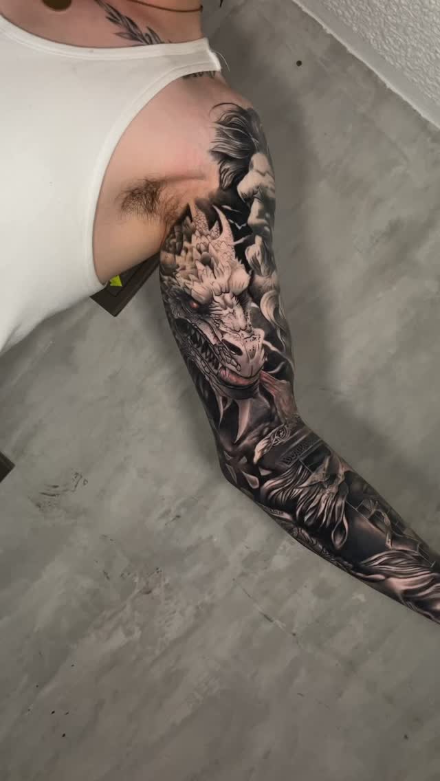 Blackwork Guerrero Arm