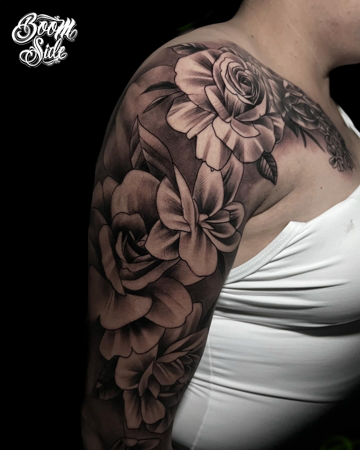 Rosas realistas en manga