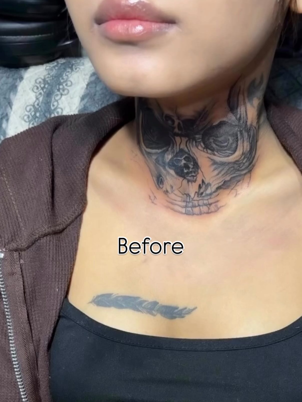 Skull Mandala Chest Tattoo