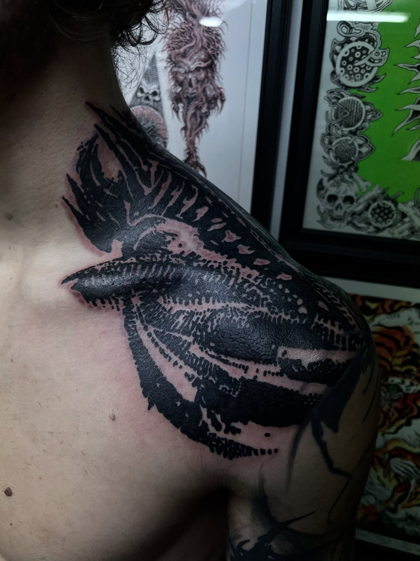 Trapezius Inked Muscle
