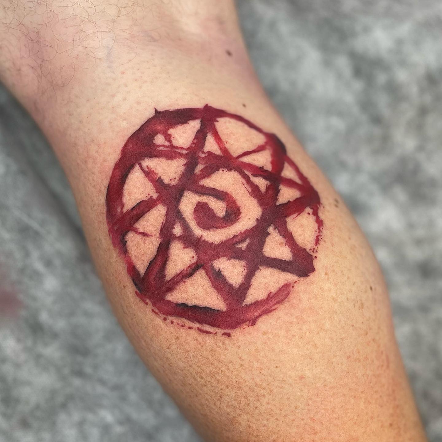 Blood Pentagram Symbol