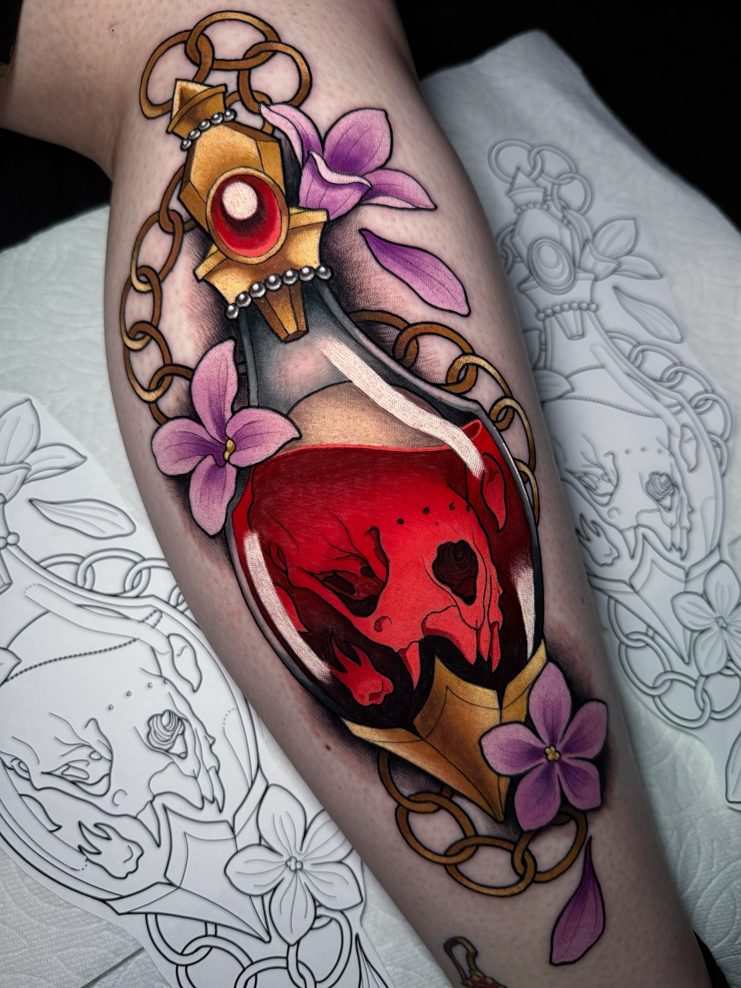 Blood Potion Skull