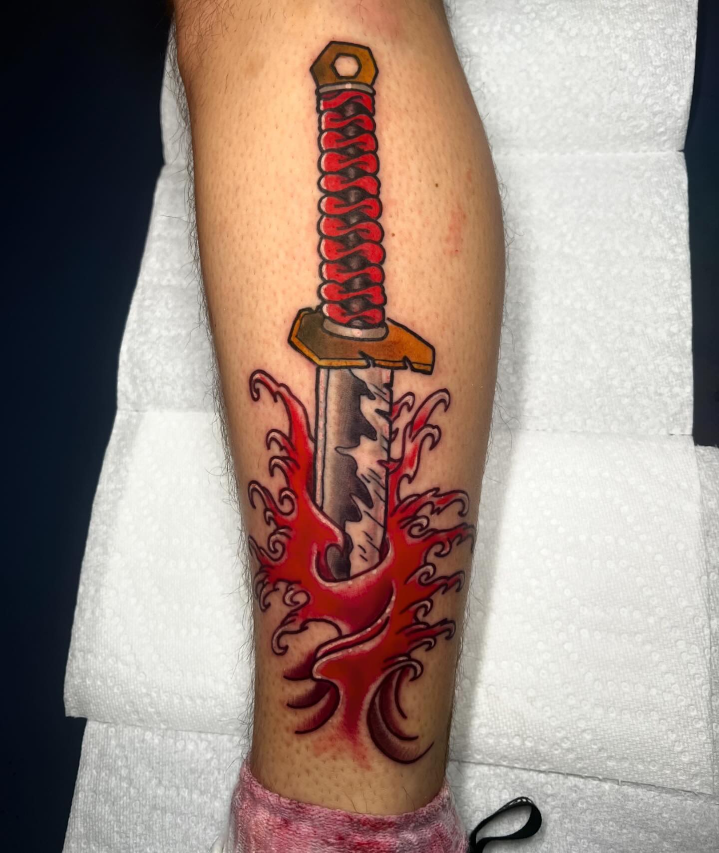 Blood Sword Tattoo