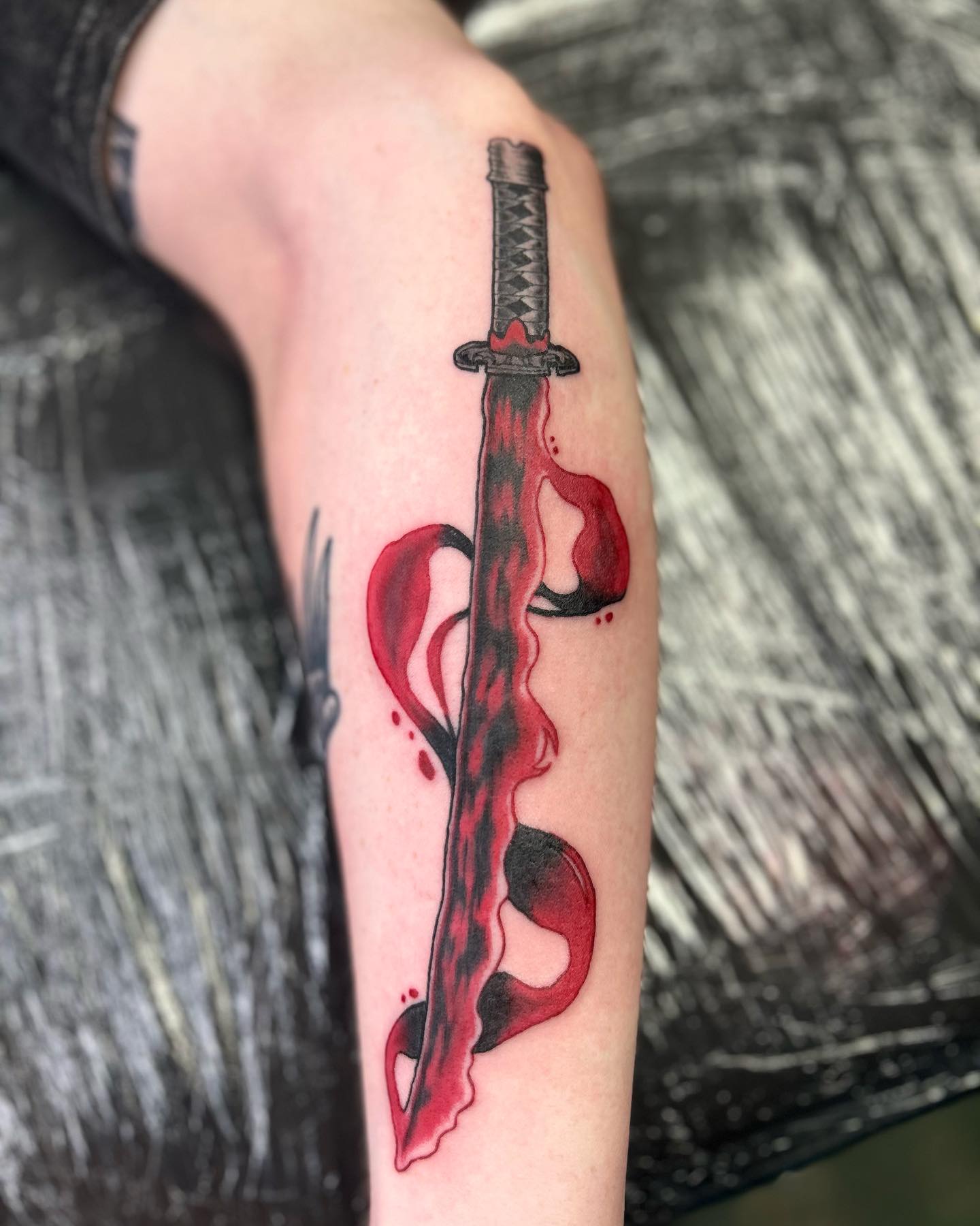Bloodied Katana Blade