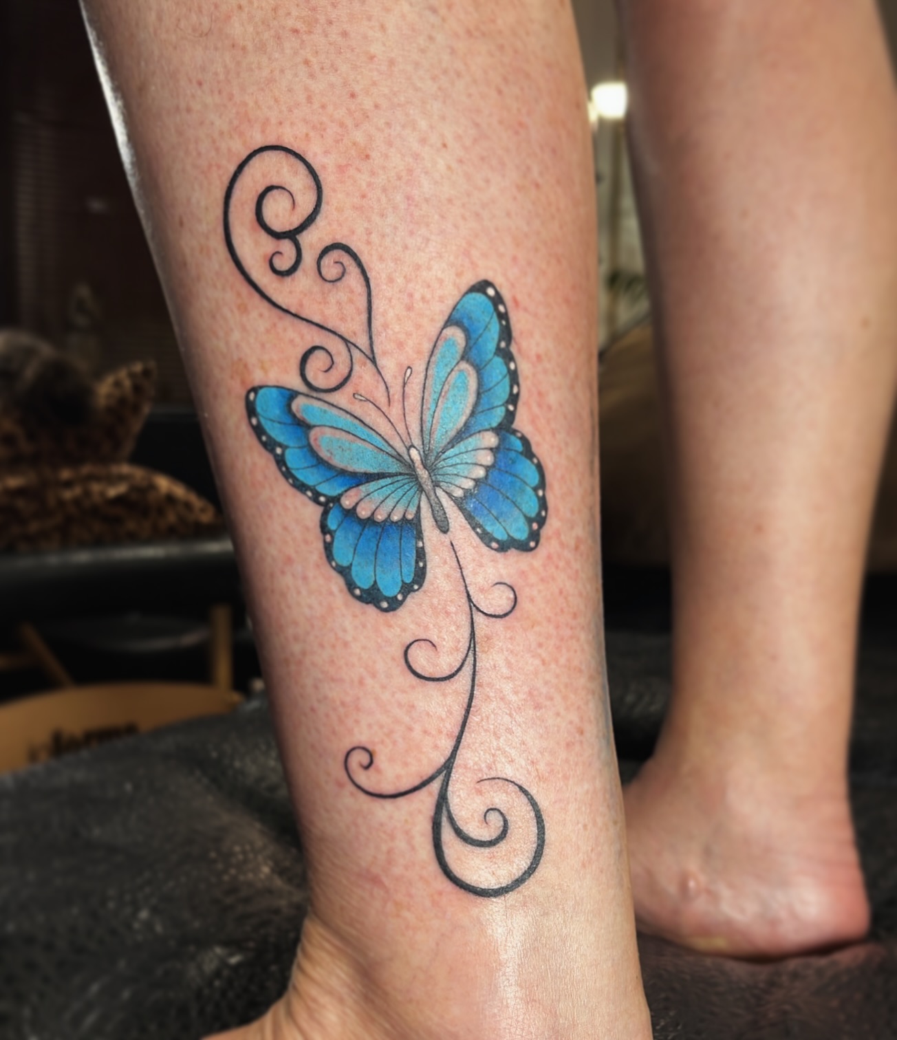 Blue Butterfly Elegance