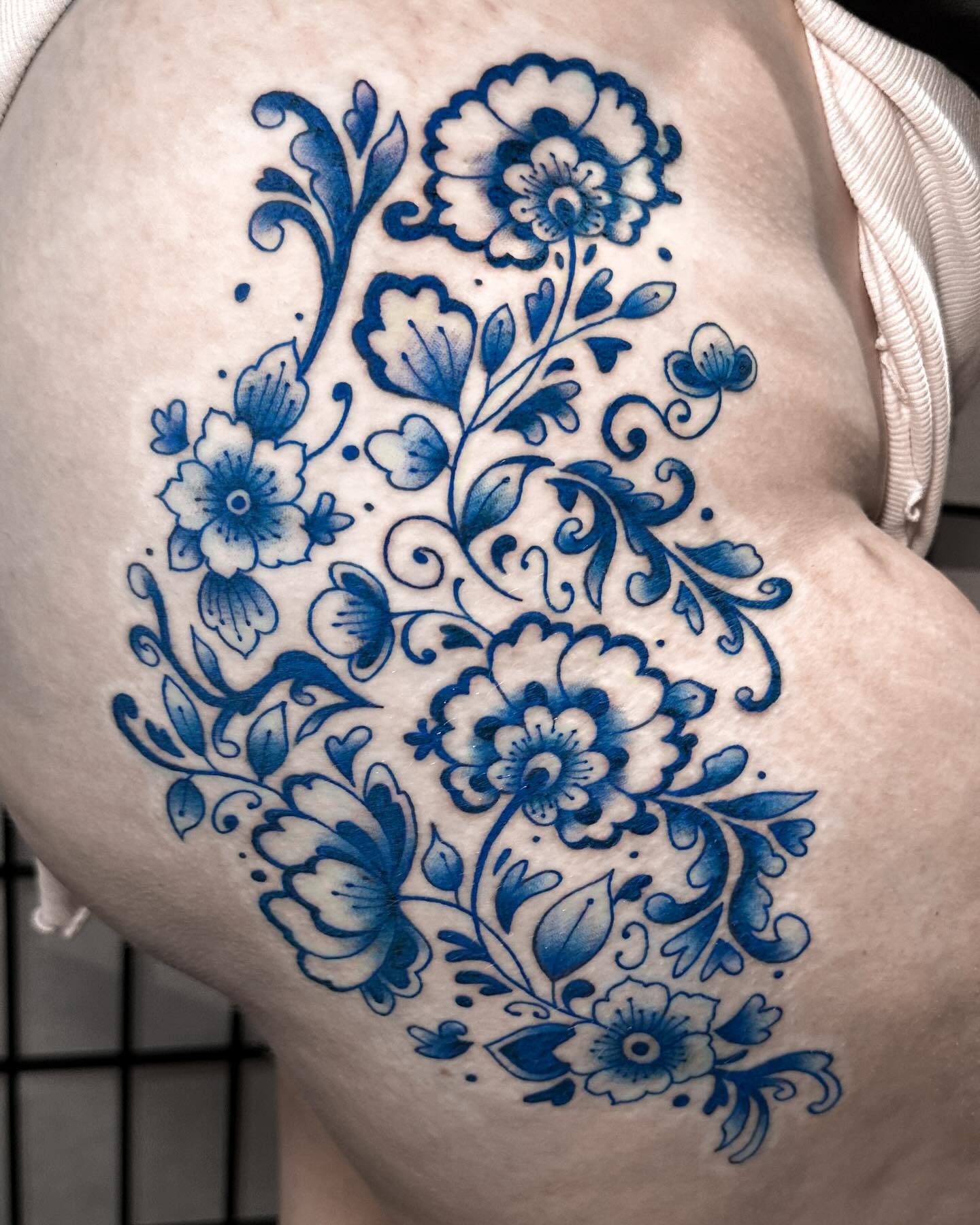 Blue Floral Elegance