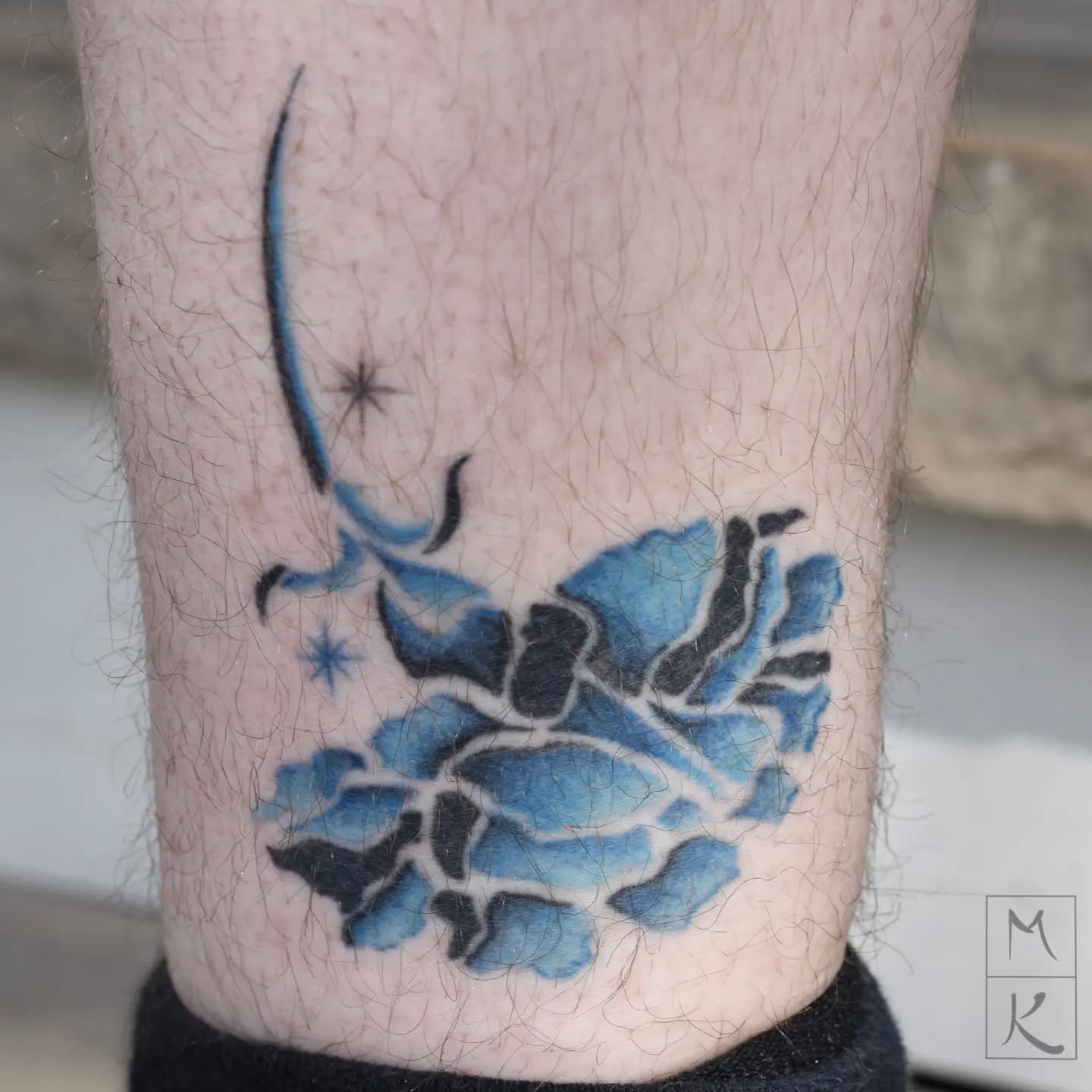 Blue Scorpio Tattoo