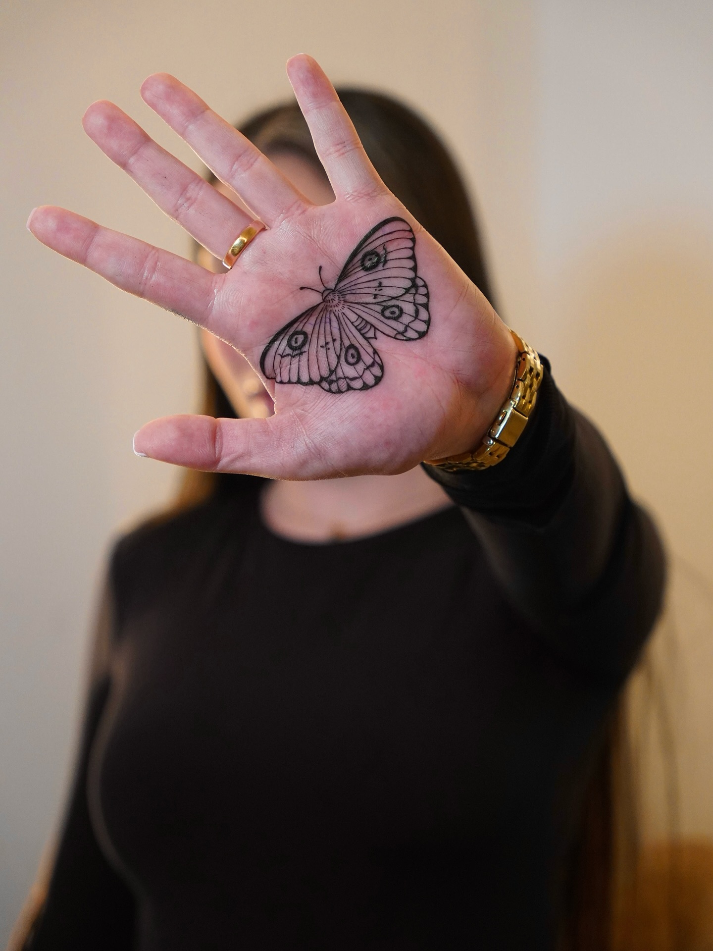 Butterfly Hand Tattoo