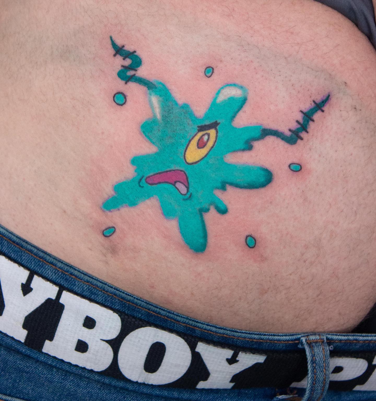 Cartoon Octopus on Bum