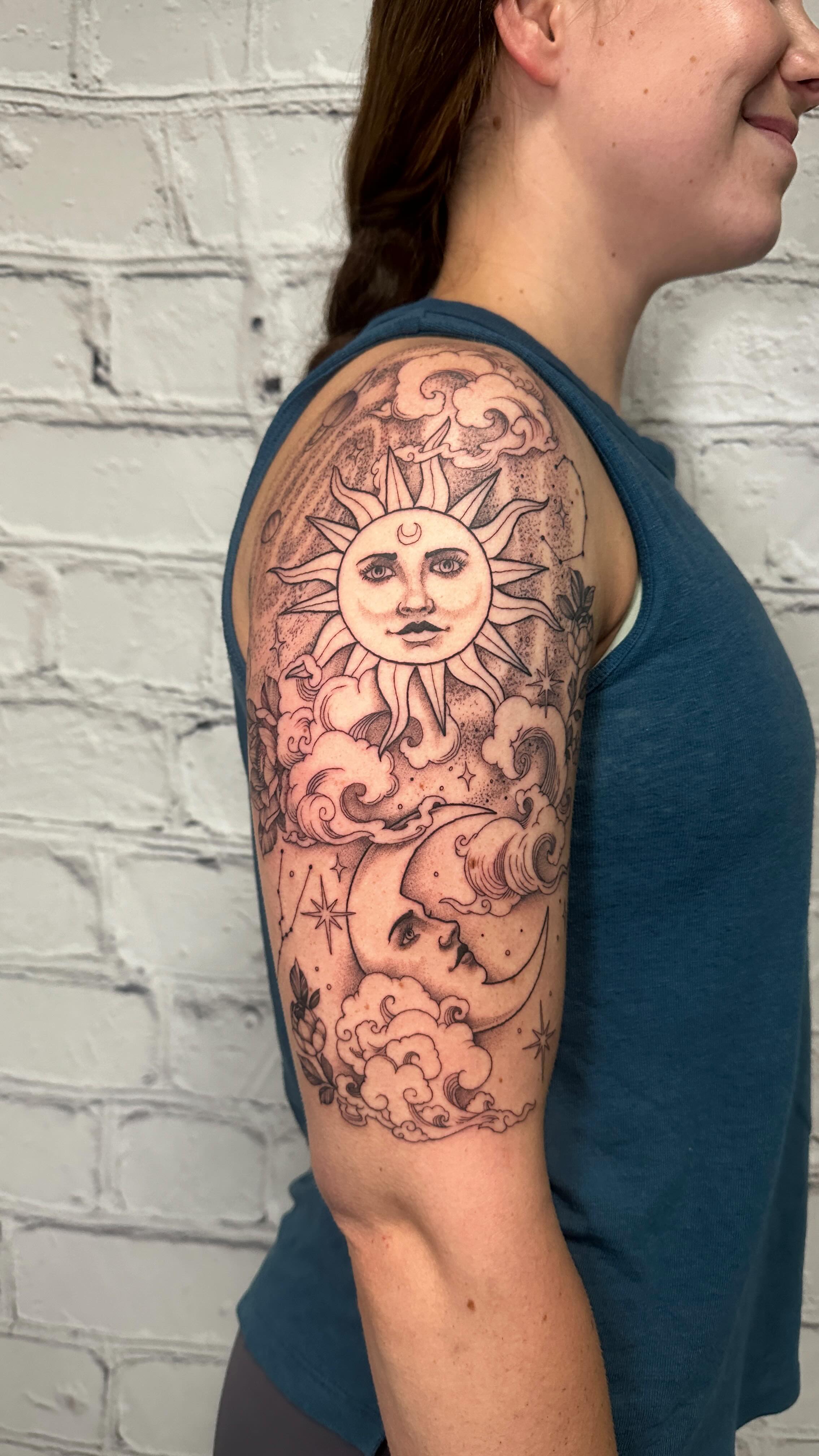 Celestial Sun and Moon