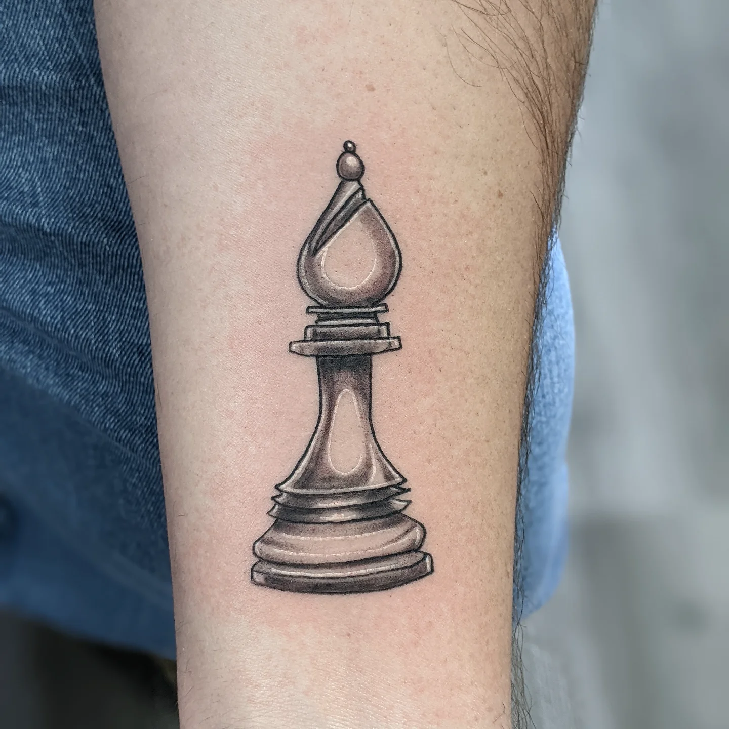 Chess Bishop Tattoo
