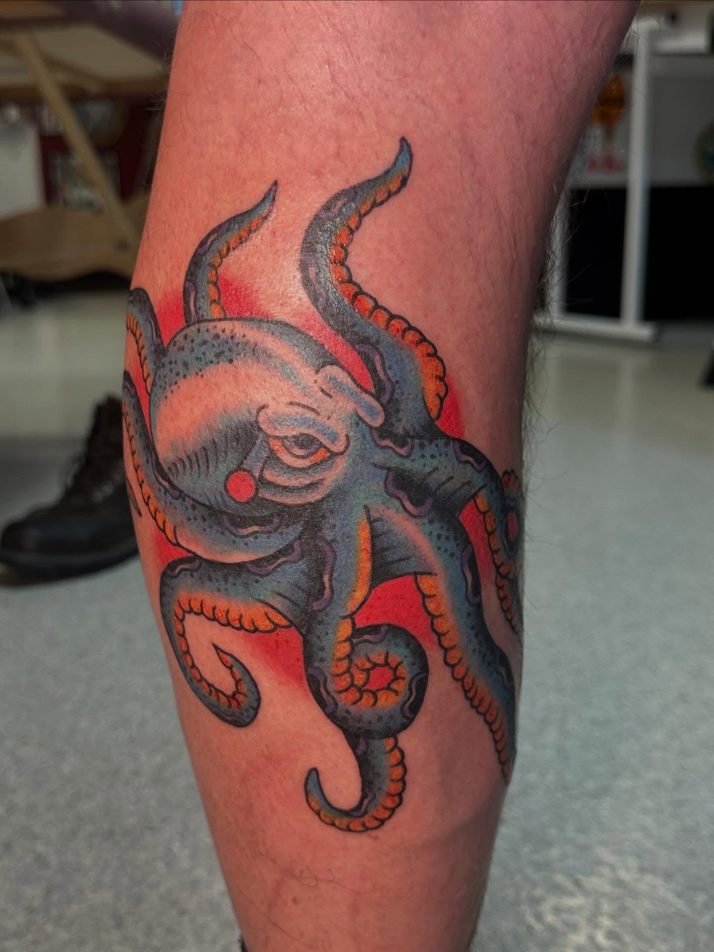 Vivid Octopus Backpiece