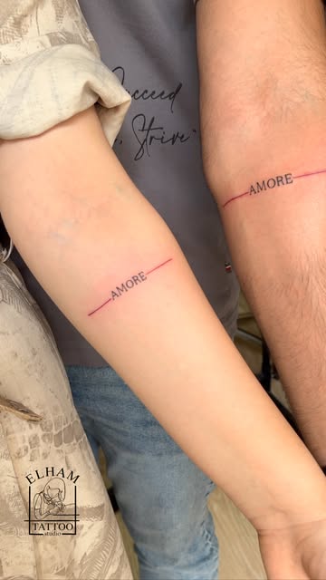 Pareja con palabras