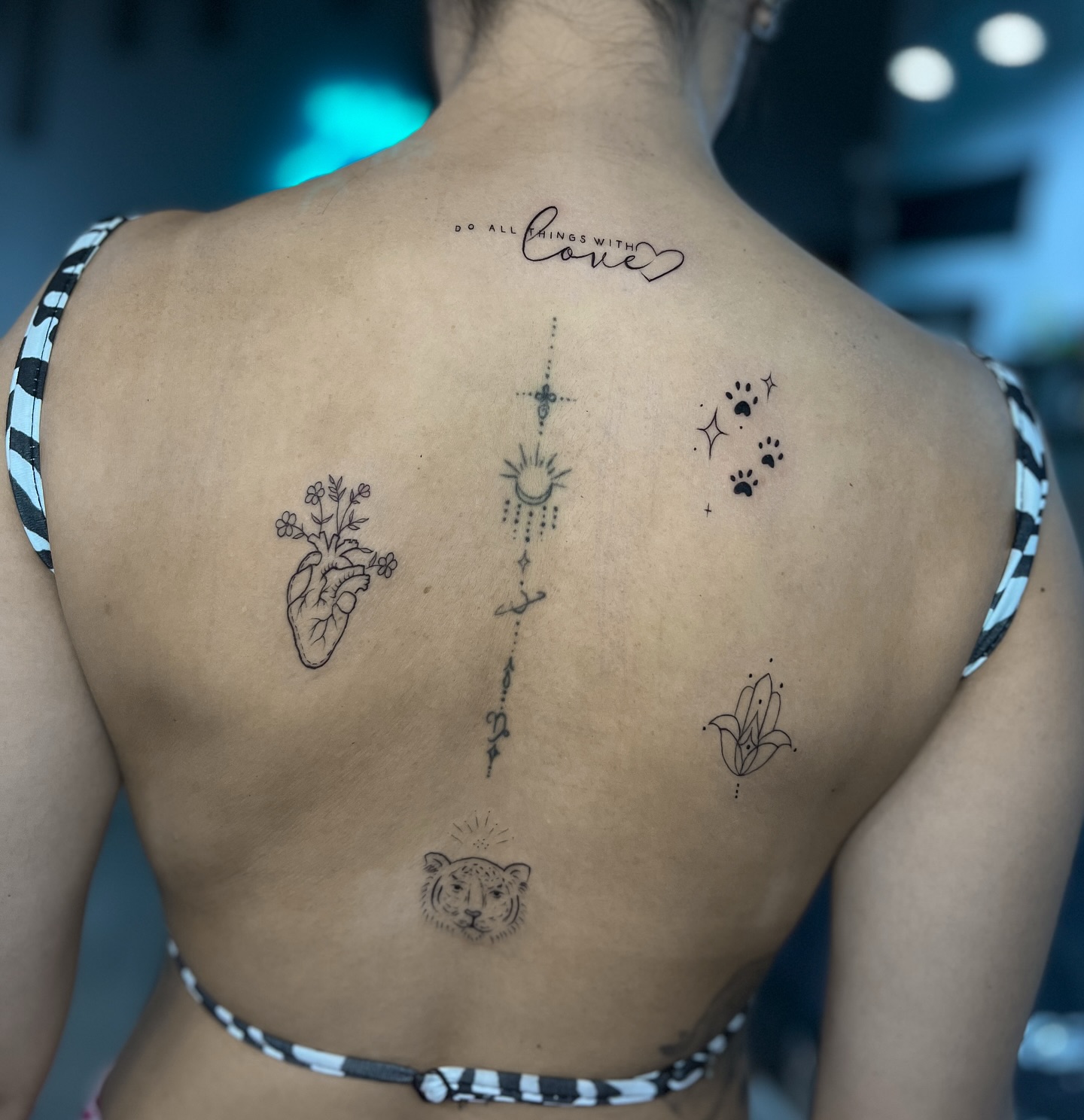 Delicate Back Tattoo Mix