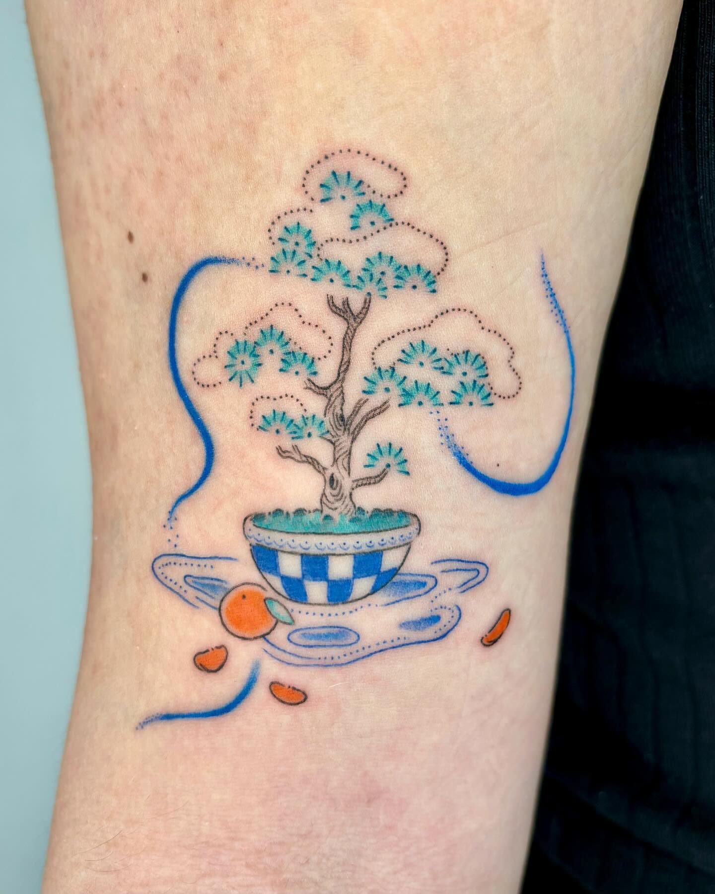Delicate Blue Bonsai