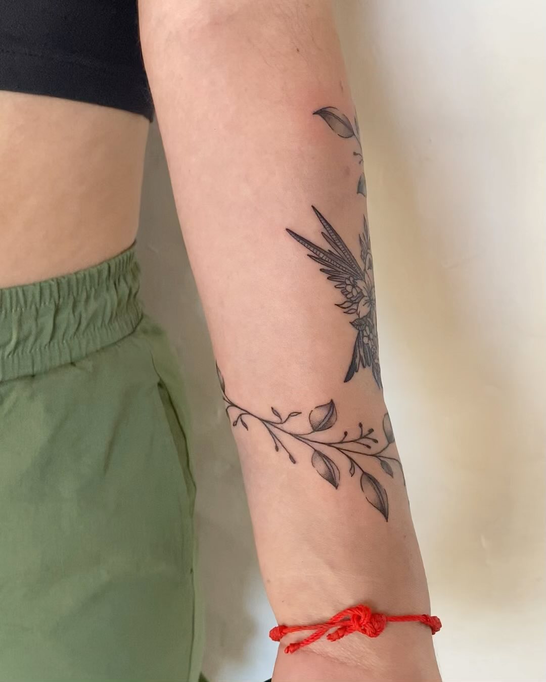 Delicate Arm Botanical Tattoo