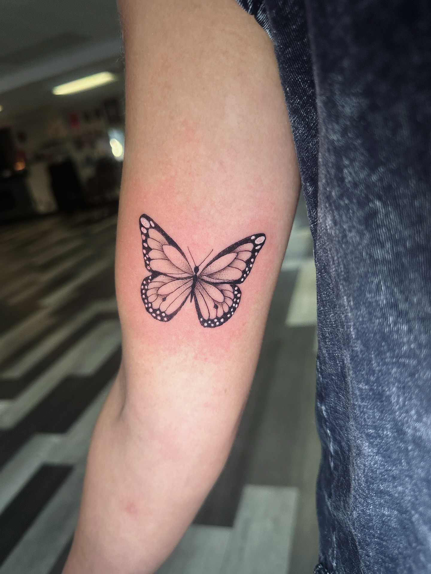 Delicate Butterfly Tattoo