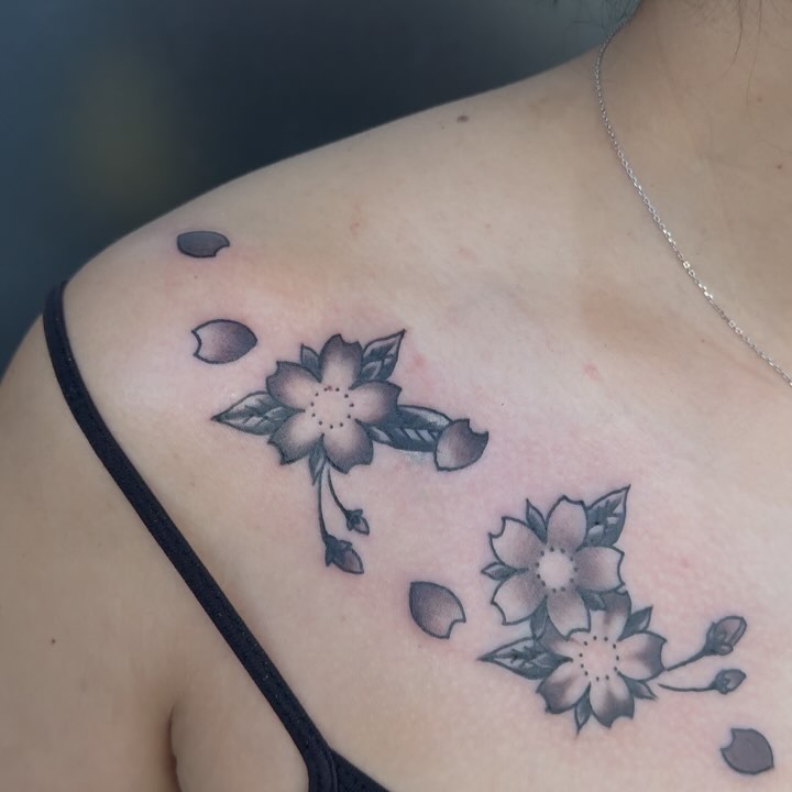 Delicate Chest Blossoms