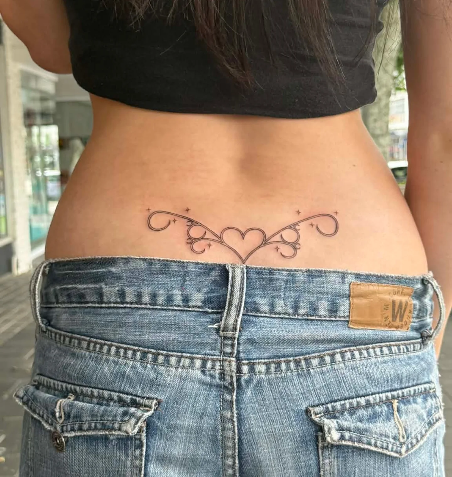 Delicate Heart Tramp Stamp