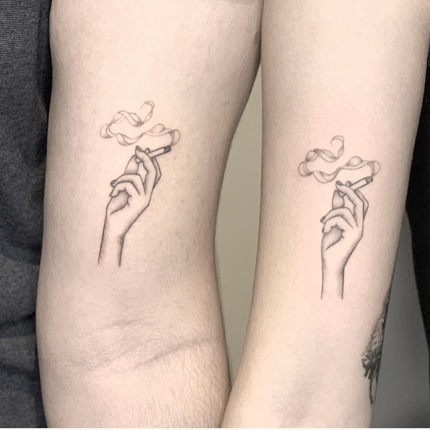 Delicate Smoking Hands
