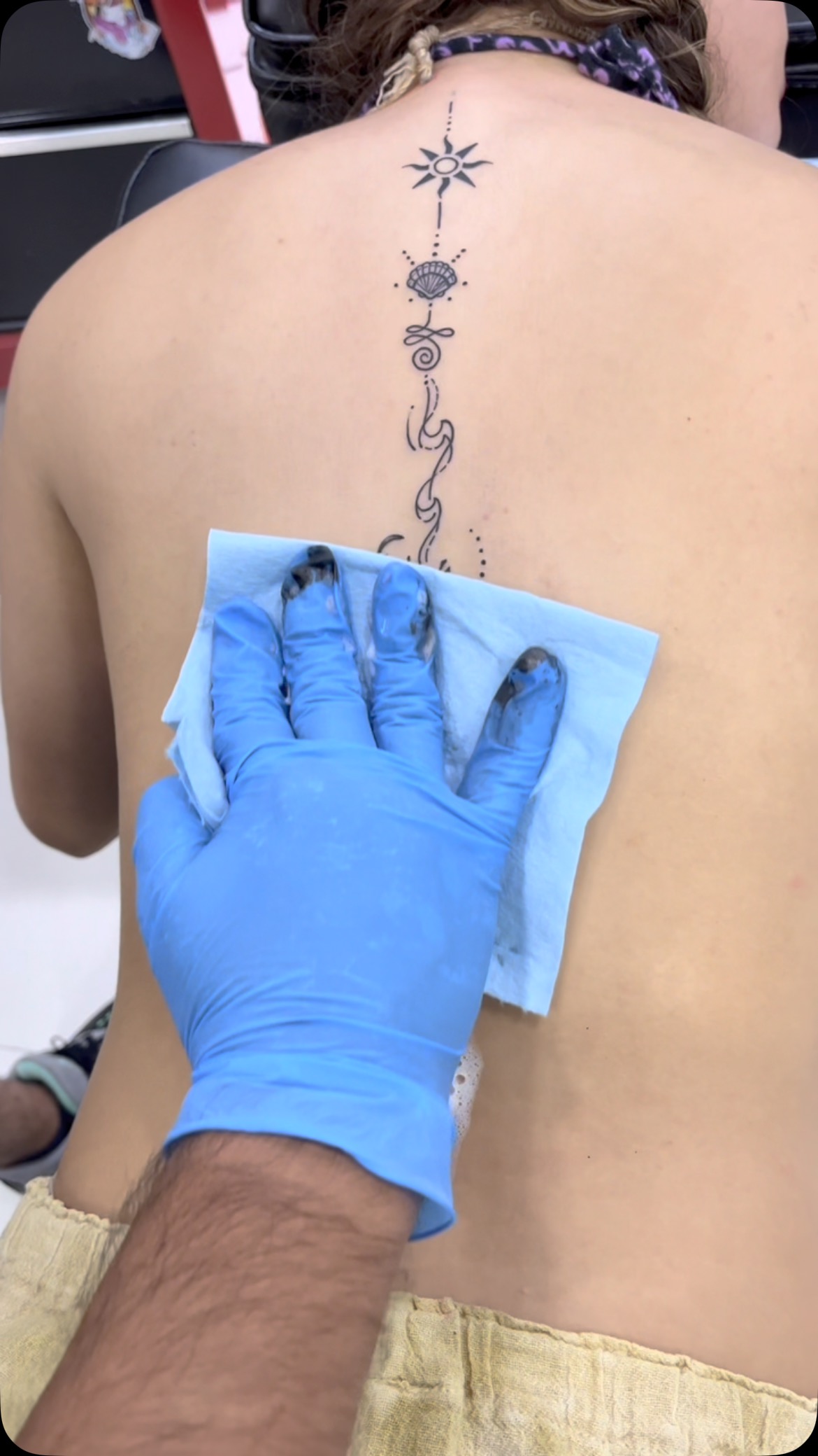 Delicate Spine Linework