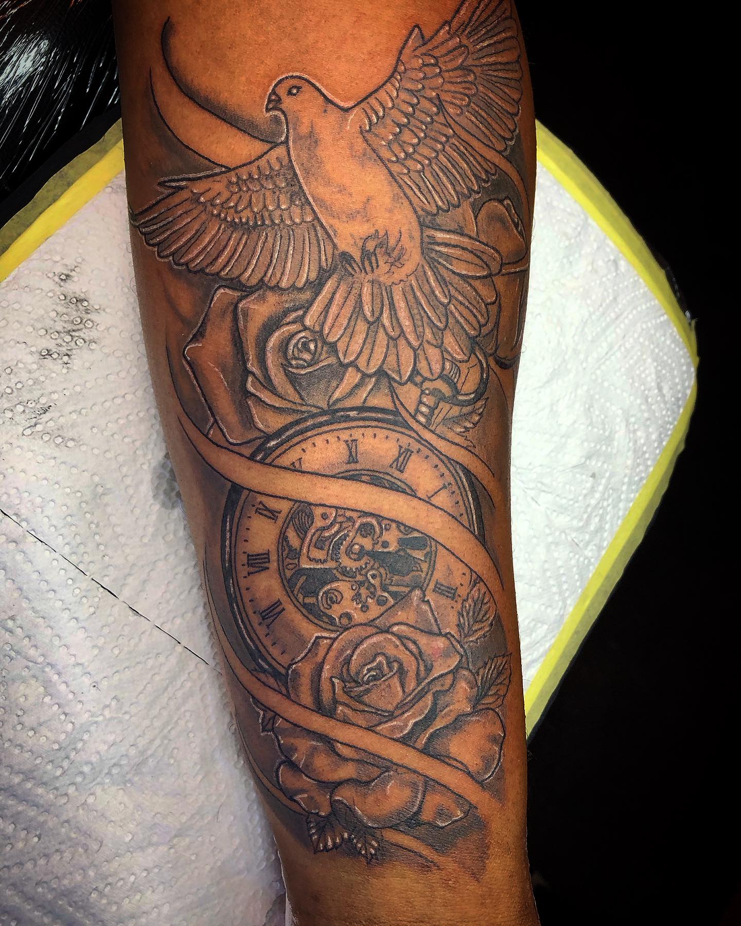 Dove and Clock Memento