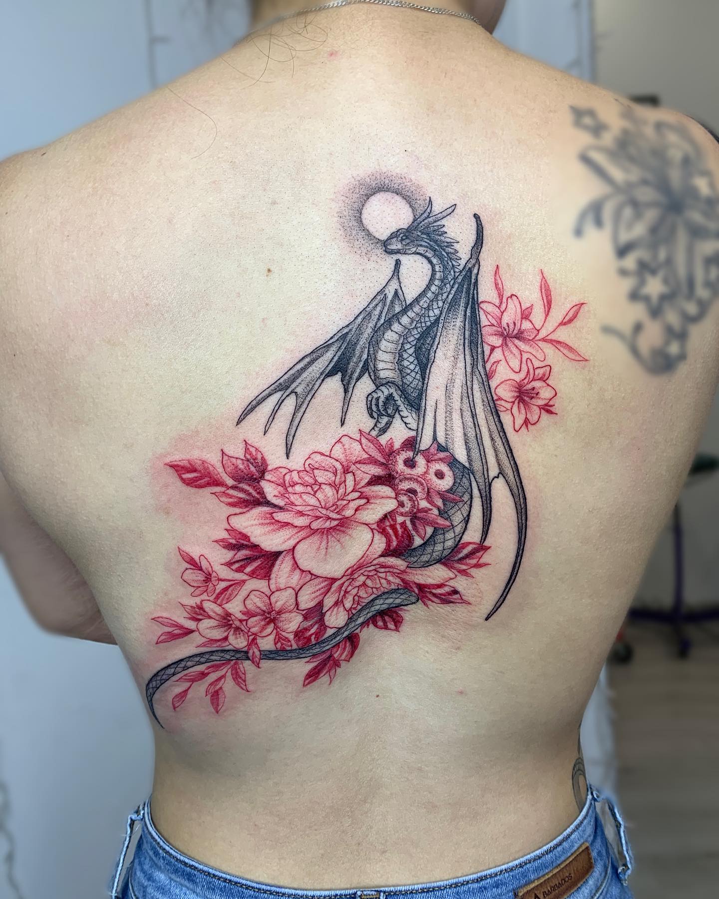 Dragona Floral Espalda